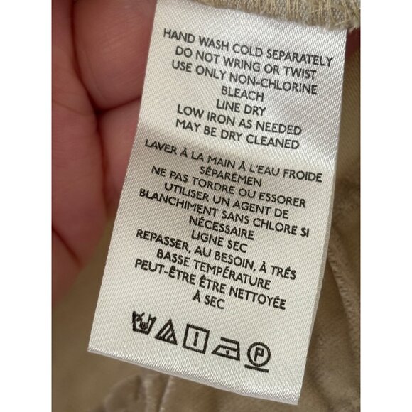 Free People Beige Velvet-Like Mini Skirt Size 6 - Picture 8 of 12